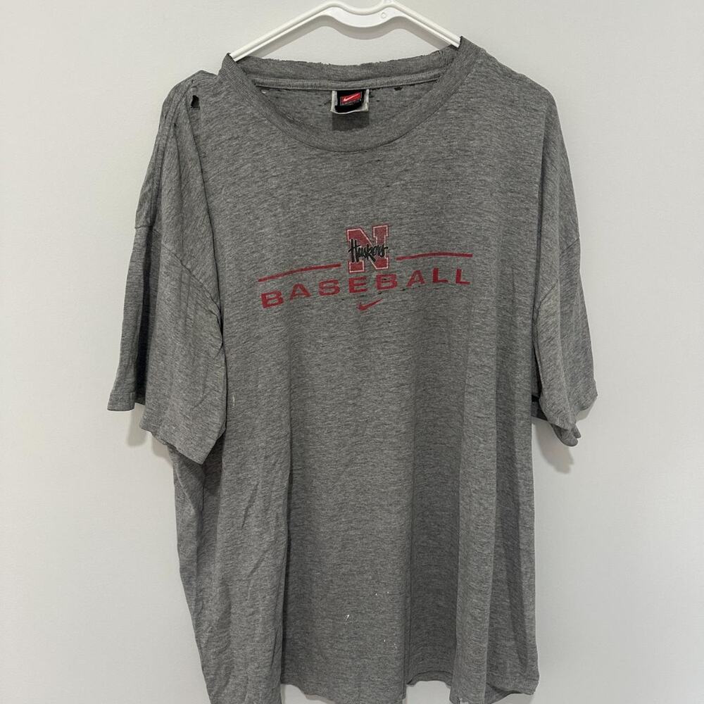 Vintage Nike Nebraska Baseball T-Shirt - XXL